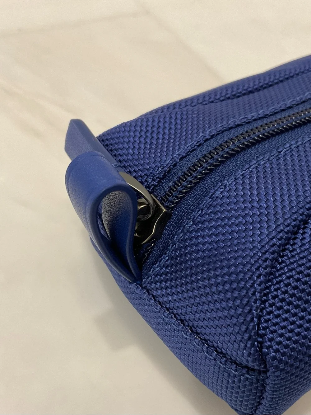 NEW - TUMI Zippered Ballistic Nylon Pencil Case - Cord Pouch - ATLANTIC BLUE